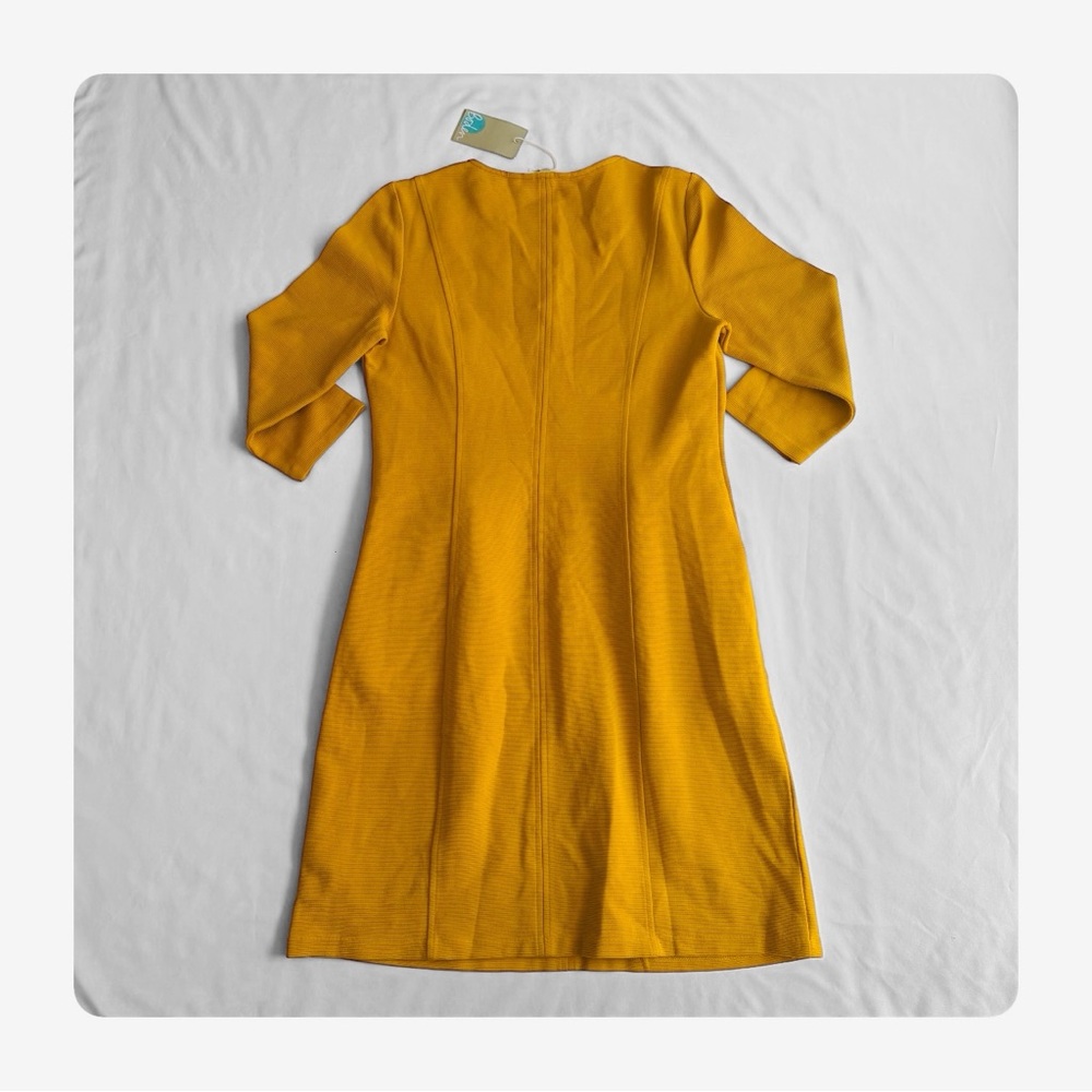 β
NWT Boden Ellen Ottoman 3/4 Sleeves Dress - Yellow β
- Picture 8 of 15